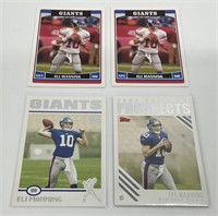 3 Assorted Eli Manning Football Cards