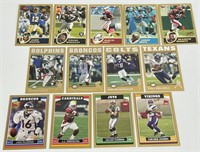 Assorted Topps Gold Football Cards