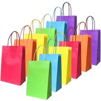 24 pcs Gift Bags, 6 Assorted colors Party Favor
