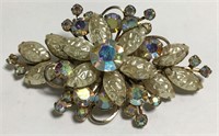 Clear Stone Brooch