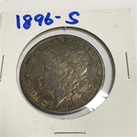 1896 S Morgan Silver Dollar
