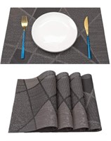 Placemats Set of 4 for PVC Dining Table Woven