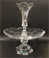 Shannon Lead Crystal Epergne In Original Box