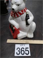 Coca-Cola cookie jar bear with six pack