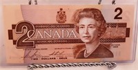1986 Canadian $2 bill.
