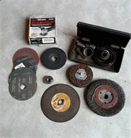 Grinding wheel, sanding discs, hole saws