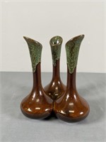 Vintage Van Briggle Triple Bud Vase