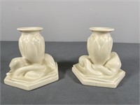 Rookwood Water Lily Candleholders