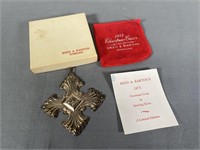 1973 Reed & Barton Sterling Christmas Cross