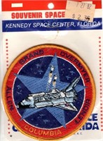 COLUMBIA SPACE SHUTTLE PATCH.