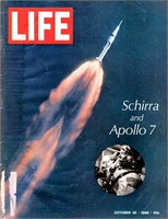 LIFE MAGAZINE OCTOBER 25, 1968 SCHIRRA & APPOLLO 7
