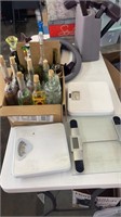 Table DealBottles & Kirby Vacuum & attachments