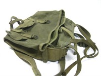 12"x 12" WWII Military Canvas Knapsack