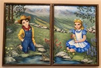 Children Paintings Signed "Vera"