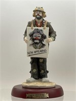 Emmett Kelly Clown “Now Appearing” signed with