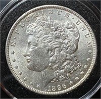 1896 Morgan Silver Dollar (MS60)
