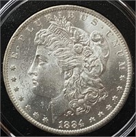 1884-O Morgan Silver Dollar (MS63)