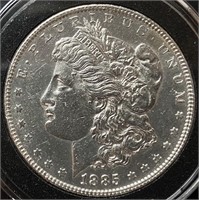 1885 Morgan Silver Dollar (MS62)