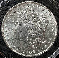 1886 Morgan Silver Dollar (MS64)