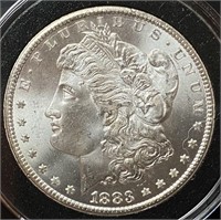 1883-CC Morgan Silver Dollar (MS64)
