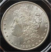 1886 Morgan Silver Dollar (MS63)