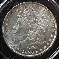 1886 Morgan Silver Dollar (MS64PL)