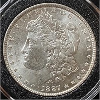 1887 Morgan Silver Dollar (MS63)