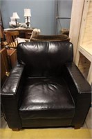 Modern faux leather chair 34wx35dx34h