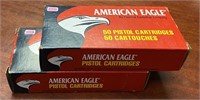 (2) American Eagle 40 S&W 180 Grain FMJ 50 Rd Pist