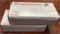 (2) WINCHESTER 40 S&W 165 GR. FMJ, 50 Rd, Target