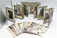 (54) Vintage Postcards plus Postcard Holder