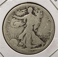1917-S Walking Liberty Half Dollar (VG)