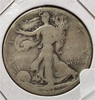 1919-D Walking Liberty Half Dollar (VG)