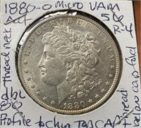 1880-O Morgan Silver Dollar (AU50)