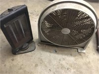 (2) Fans & Electric Heater