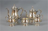 (5) PIECE INTERNATIONAL STERLING TEA SERVICE