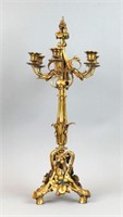 CHRISTOFLE ROCOCO STYLE BRONZE CANDELABRA