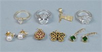 (8) PIECE GOLD JEWELRY GROUP