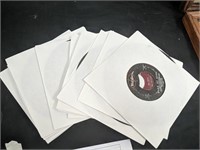 Group of 45s records