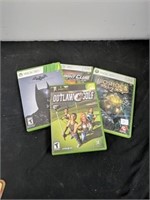 Group of Xbox games including Batman