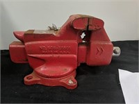 3 1/2 in.red  Bench vise