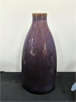 Nice 13 inch purple ceramic vase