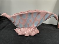 pink and blue Royal Haeger vase