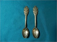 Vintage Rolex Bucherer Souvenir Spoons Silver