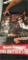 1980s vintage Rainier brews brothers beer poster