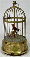 German Automated Singing Bird Cage Music Box