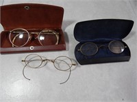 Antique Gold Rim Eyeglasses & Case Boise ID