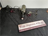 Group of wine home decor
