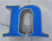 Marquee Channel Letter Small n 12V DC LED Lighted