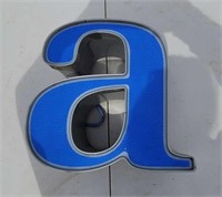 Marquee Channel Letter Small a 12V DC LED Lighted